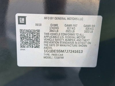 2018 Chevrolet Cruze LT