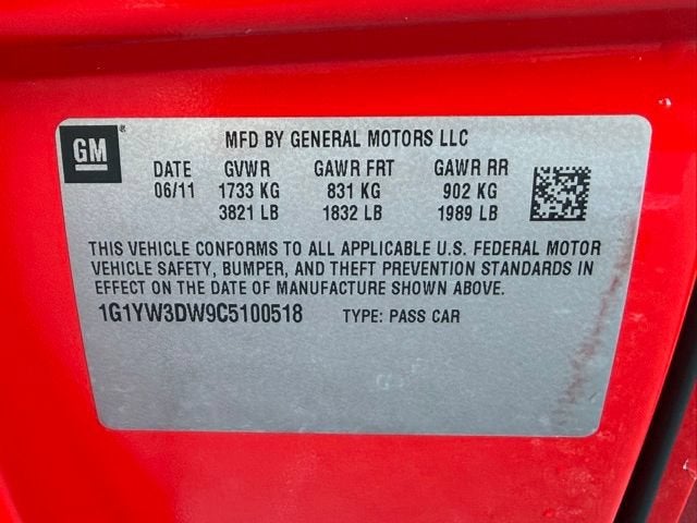 2012 Chevrolet Corvette Grand Sport Z16 Grand Sport w/3LT