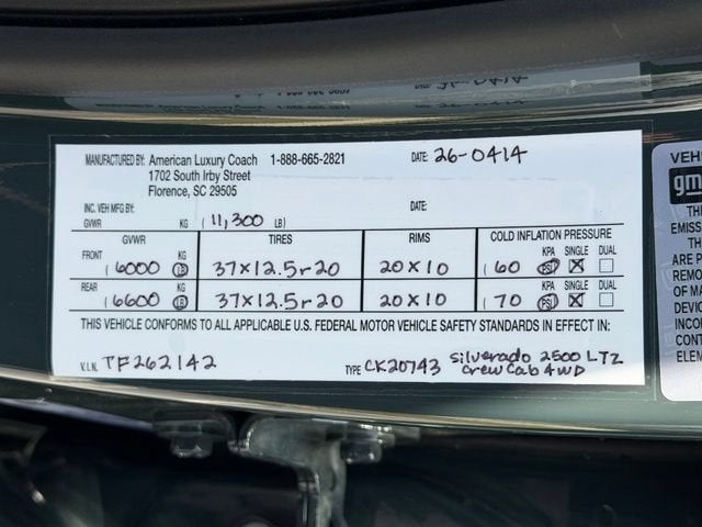 2026 Chevrolet Silverado 2500 HD LTZ