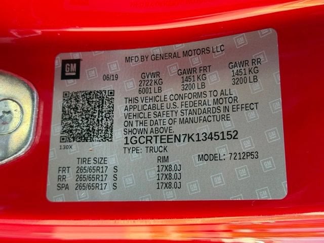 2019 Chevrolet Colorado 4WD ZR2