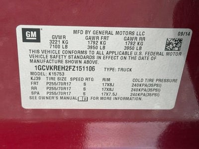 2015 Chevrolet Silverado 1500 LT