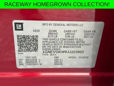 2018 Chevrolet Traverse LT Cloth