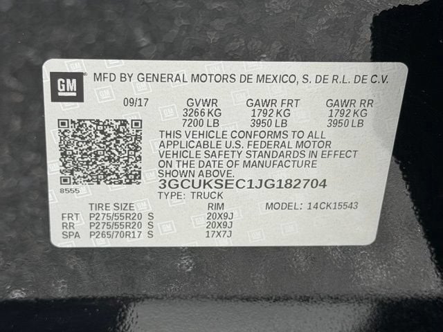 2018 Chevrolet Silverado 1500 LTZ